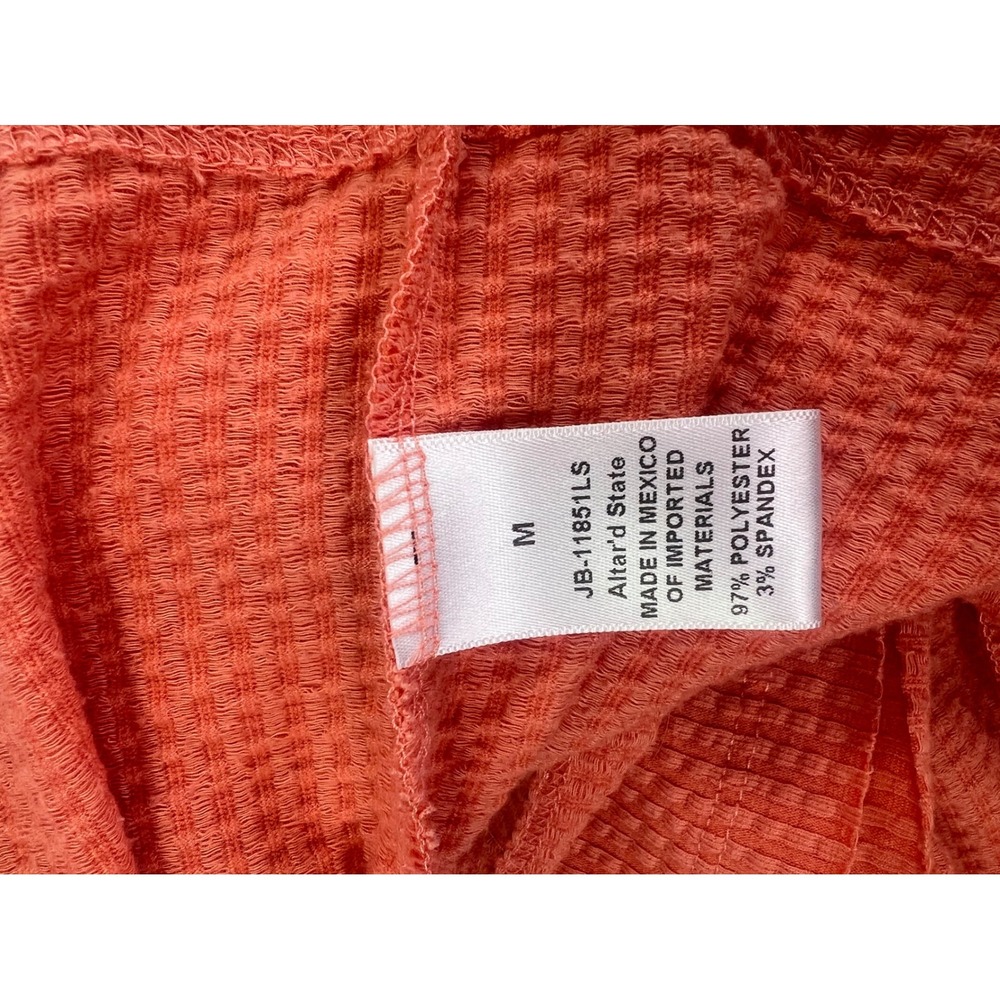 Women's Alter'd state‎ baby doll top color coral/orange size Medium - Picture 4 of 9
